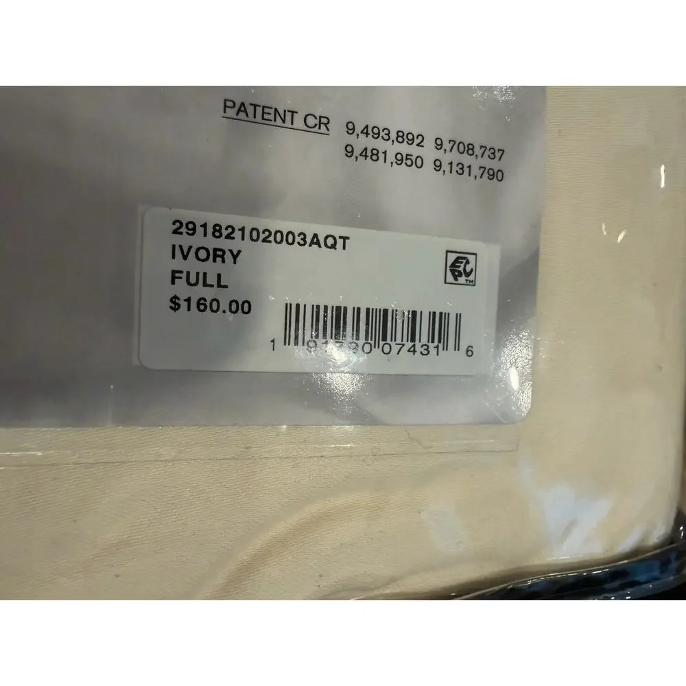 Serene Sleep Ivory 1000 Thread Count 4-Pc. Sheet Set Full NWT $160